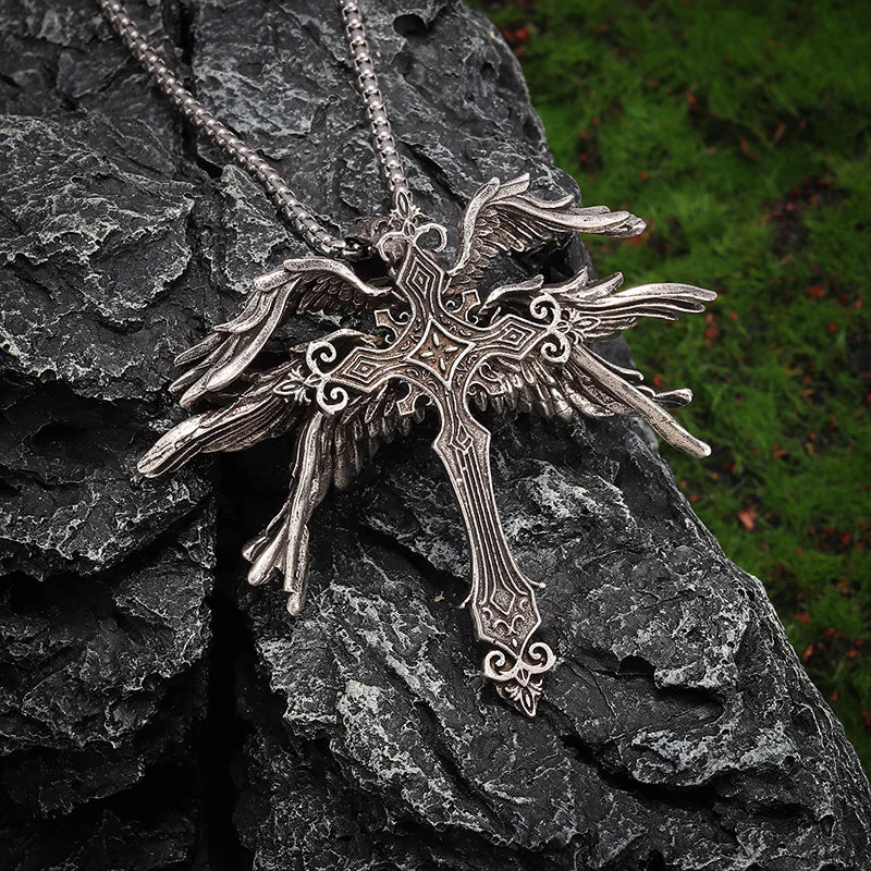 Wholesale Vintage Seraph Cross Necklace